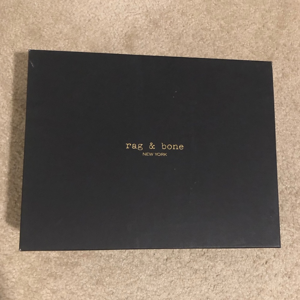 Rag & Bone Willow Stud Black Leather Ankle Boots. New In Box! Sz 5 - Picture 9 of 10